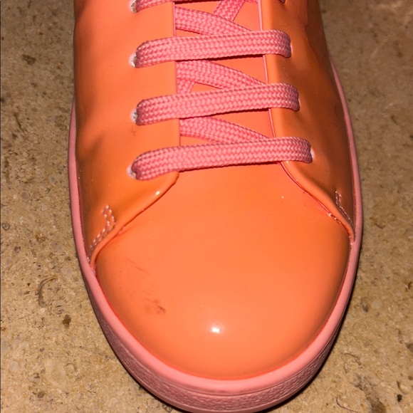 Louis Vuitton Orange and Pink Women's Sneakers - Picture 6 of 7